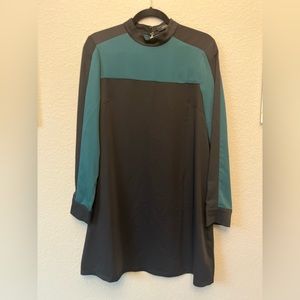 BCBGMaxAzria Dress, Black/Sea Green, Small